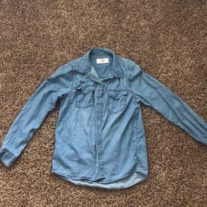Denim button up shirt
